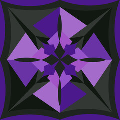 Abstract braid. Abstraction background. Black, gray, purple.