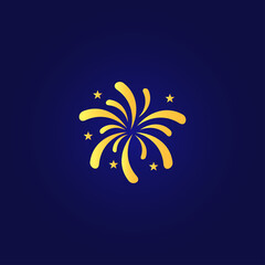 Fototapeta na wymiar Firework Vector Design Illustration For Celebrate Moment. Firework For New Year Celebrate