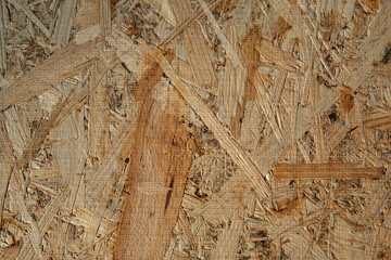OSB sheet texture, plywood, close-up.  