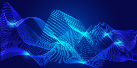 abstract blue background with line