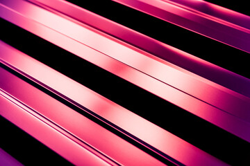 Violet metallic roof tiles background with light pattern.