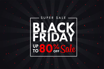 BlackFriday text box on black background For special discounts on weekends.