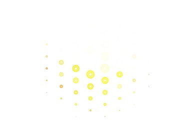 Light Orange vector pattern with spheres.