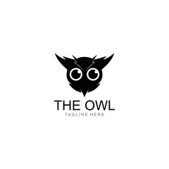 Owl logo template vector