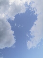 blue sky with clouds