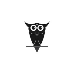 Owl logo template vector