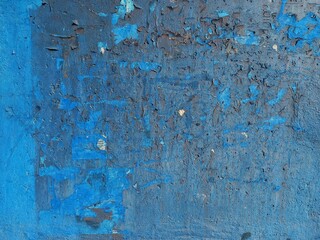 blue painted wall