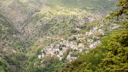 Fototapeta na wymiar Traditional village of Syrrako at Tzoumerka, Pindus mountains, Epirus, Greece