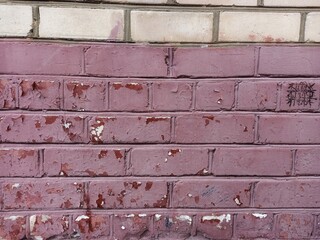 red brick wall