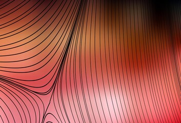 Light Red, Yellow vector pattern with lines.
