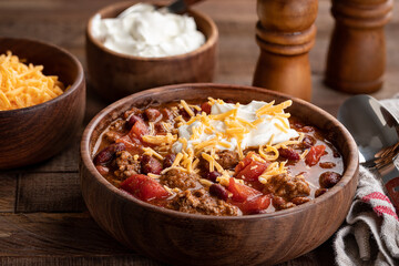 Bowl of chili con carne