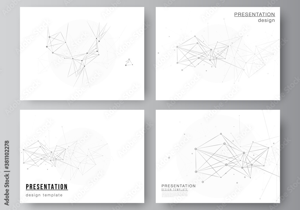 Poster vector layout of presentation slides design business templates, template for presentation brochure, 