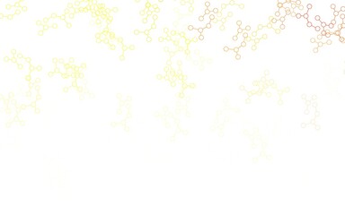 Light Green, Yellow vector texture with artificial intelligence concept.