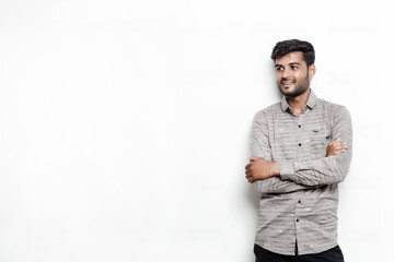 Indian man portraits in shirt 