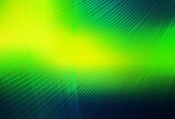 Dark Green, Yellow vector blurred bright texture.