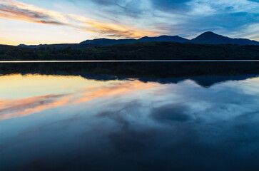 sky reflection in lake 