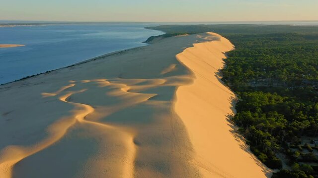 Dune of Pilat Arcachon France. This is the tallest dune in Europe. It attracts more than 1 million tourists a year
