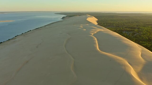 Dune of Pilat Arcachon France. This is the tallest dune in Europe. It attracts more than 1 million tourists a year