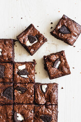 Cookies and Cream Fudge Brownies