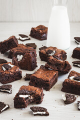 Cookies and Cream Fudge Brownies