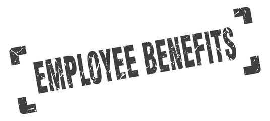 employee benefits stamp. square grunge sign isolated on white background