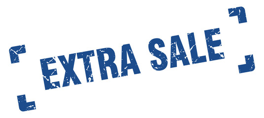 extra sale stamp. square grunge sign isolated on white background