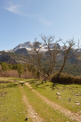 Hiking in the stunning valleys of the Sierra Nevada mountain range in Southern Spain