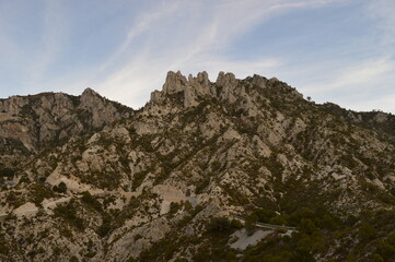 Hiking on the beautiful paths in the Sierra Nevada Mountains in Southern Spain