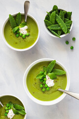 Green Peas and Mint Soup