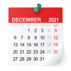 December 2021 - Calendar