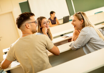 University srudents in the classroom