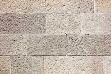 Stone bricks in the wall as an abstract background.