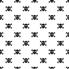 skull crossbones simple seamless pattern 