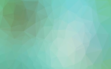 Light Green vector polygonal template. Shining colored illustration in a Brand new style. Template for a cell phone background.