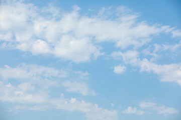 sky with clouds and sun