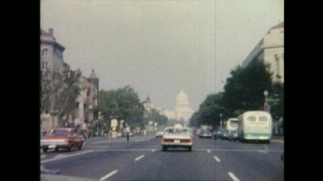 US / Texas - 1963: Capitol Building. Amateur film clip from the 1960's. 
