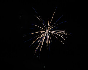 fireworks in the night sky