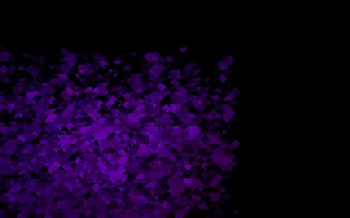 Dark Purple vector texture in triangular style. Glitter abstract illustration with triangular shapes. Modern template for your landing page.