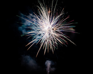 Obraz premium fireworks in the night sky