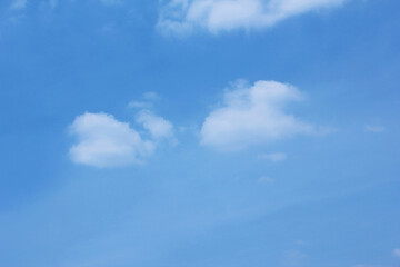 clouds in the blue sky