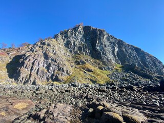 landscape with blue sky