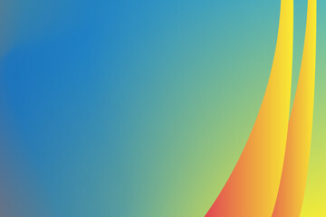 Abstract Blue, yellow, color gradient background design