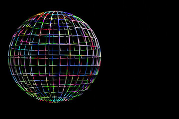 rainbow cycle wireframe graphic background