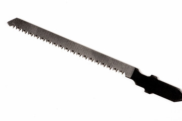 An image of jig saw blades. Macro