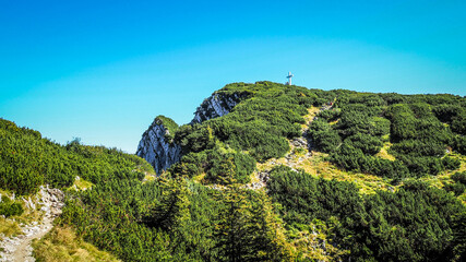 Obraz premium Salzkammergut is an Austrian region of lakes and Alpine ranges near Salzburg.