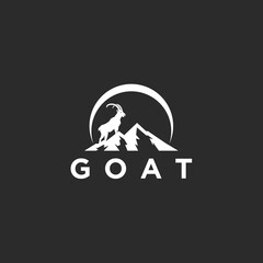 abstract goat logo. goat icon