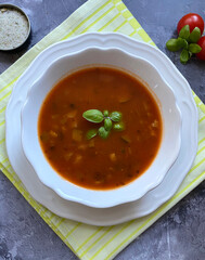 Classic Italian vegetable soup 