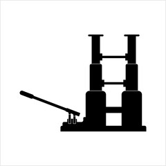 Hydraulic Jack Icon, Mechanical Lifting Device Icon