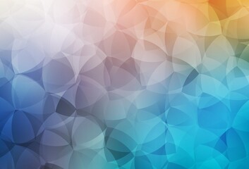 Light Blue, Yellow vector low poly background.