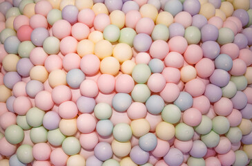 Lots of beautiful colorful balloons